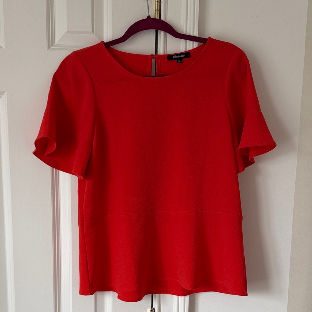 Madewell Dark Orange/Coral Women's Top Size XS